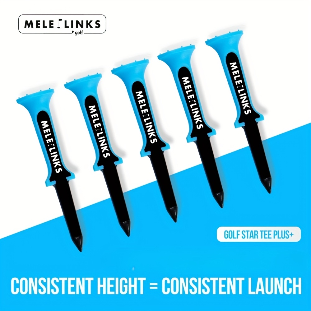   golf tee   head tee consistent height for consistent launch blue black durable plastic teeer for golf golf accessories   stable construction