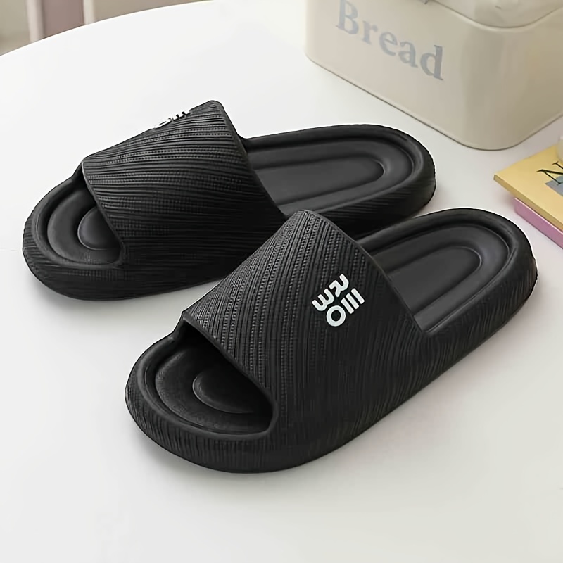 TEMU Summer Slides - , Non- Eva For /outdoor Use, Striped , -on, For