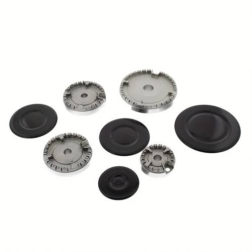 oven cooker gas hob burner flame cap black small medium large