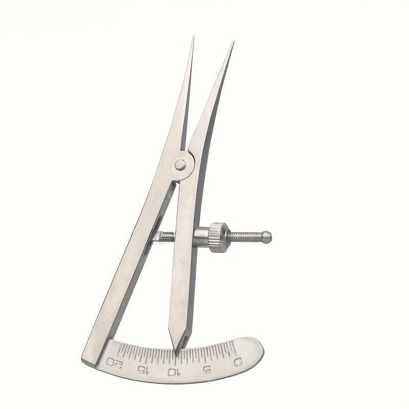 E-shop Mini-Abstandsmesser aus Edelstahl mit Skala, verstellbarer Metall-Abstandsmesser für handgefertigte Lederkantenwerkzeuge