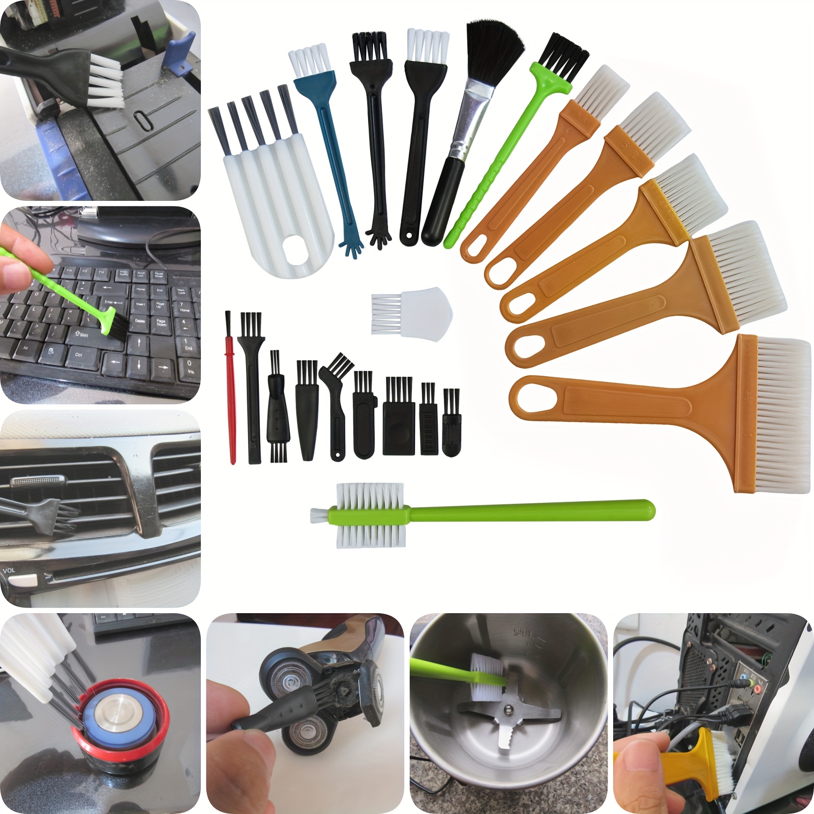 

22pcs Small Cleaning Brush Electronics Brush For Cleaning Computer Keyboards Laptop Sewing Machine Cleaning Brush Kit