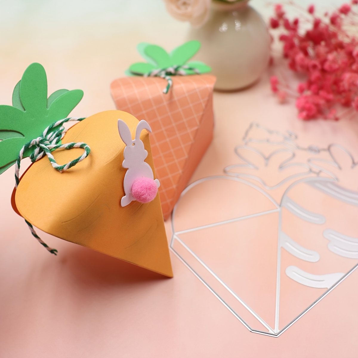 

1pc Shape Box Cutting Mold Rabbit Easter Cutting Template Stencil Card Making Photo Album Embossed Crafts