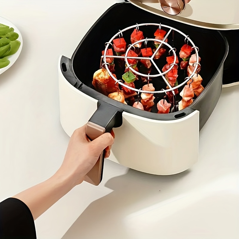 Grille De Cuisson Pour Friteuse à Air - 3 Niveaux, Acier Inox 304 - Accessoire Barbecue, Fumoir, Four - 10