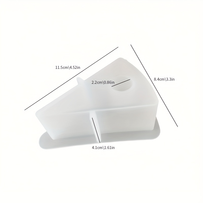 E-shop [Harzform] Dreieckige Silikon-Kerzenhalter-Form, DIY Gips Beton Kerzeständer Harzmischung Form zum Giessen aus Kunststoff