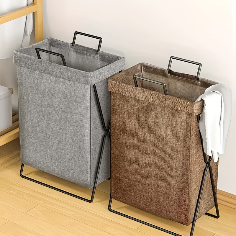 

Large Capacity Foldable Laundry Hamper - Moisture-proof, Stackable Clothes Storage Basket For Bedroom, Bathroom, Dorm & Balcony Organization