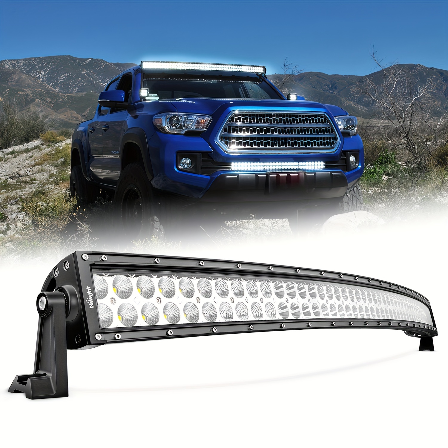 

Nilight T7006c-a Led Light Bar 50inch 288w Curved Combo Beam Led Work Light Driving Lamp Off Road Lights For Suv Utv Atv Truck 4x4 Boat