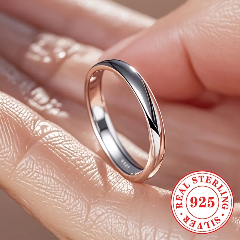 925 Sterling Silver Wide Face Band Ring, Versatile