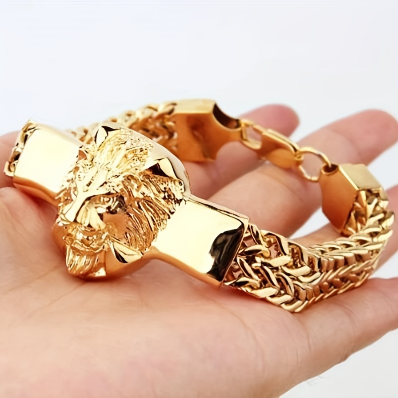 TEMU A Popular And Stylish Bracelet Featuring A Design, Made Of Titanium Steel, Perfect For With A Hip-hop