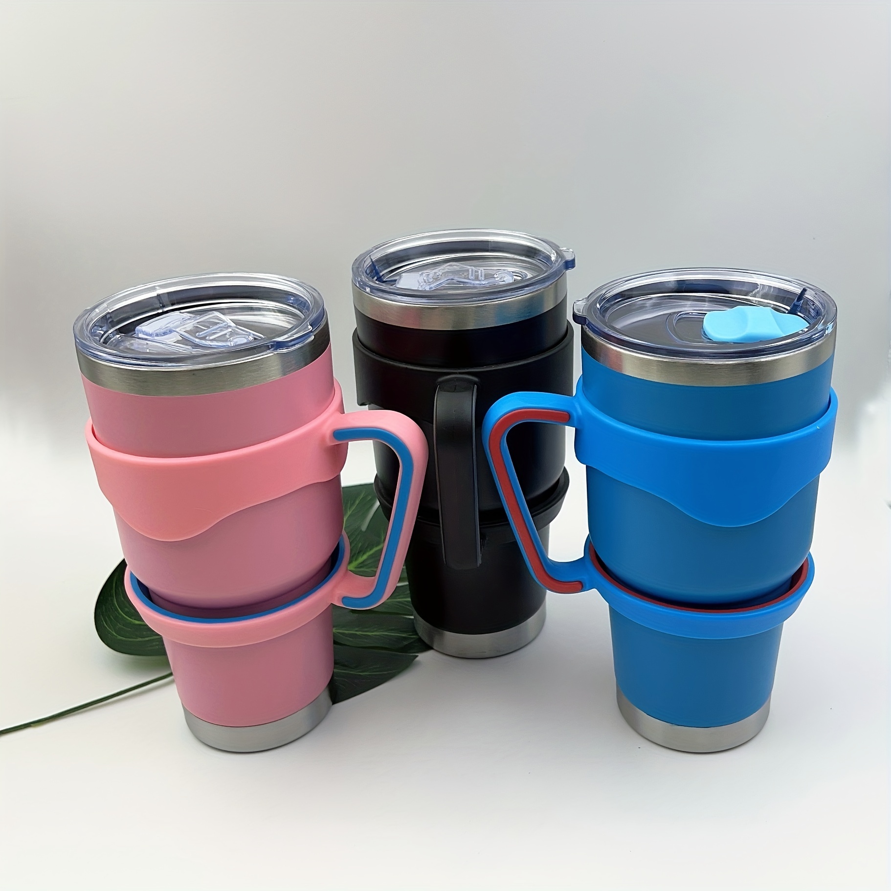 6-팩 조절 가능한 텀블러 손잡이 세트, 30oz 스테인리스 커피컵 액세서리, 범용, 내구성 있는 pp 소재,   데이, 부활절, 여성의 날, 크리스마스, 할로윈 선물에 이상적