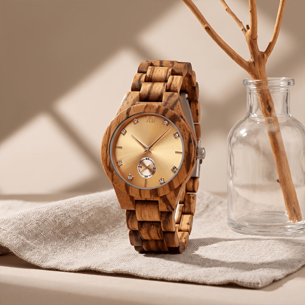 Image of Women Watches Natural Wood Watch Ladies Wrist Watches Luxury Brand Womens Wooden Bracelet Watches