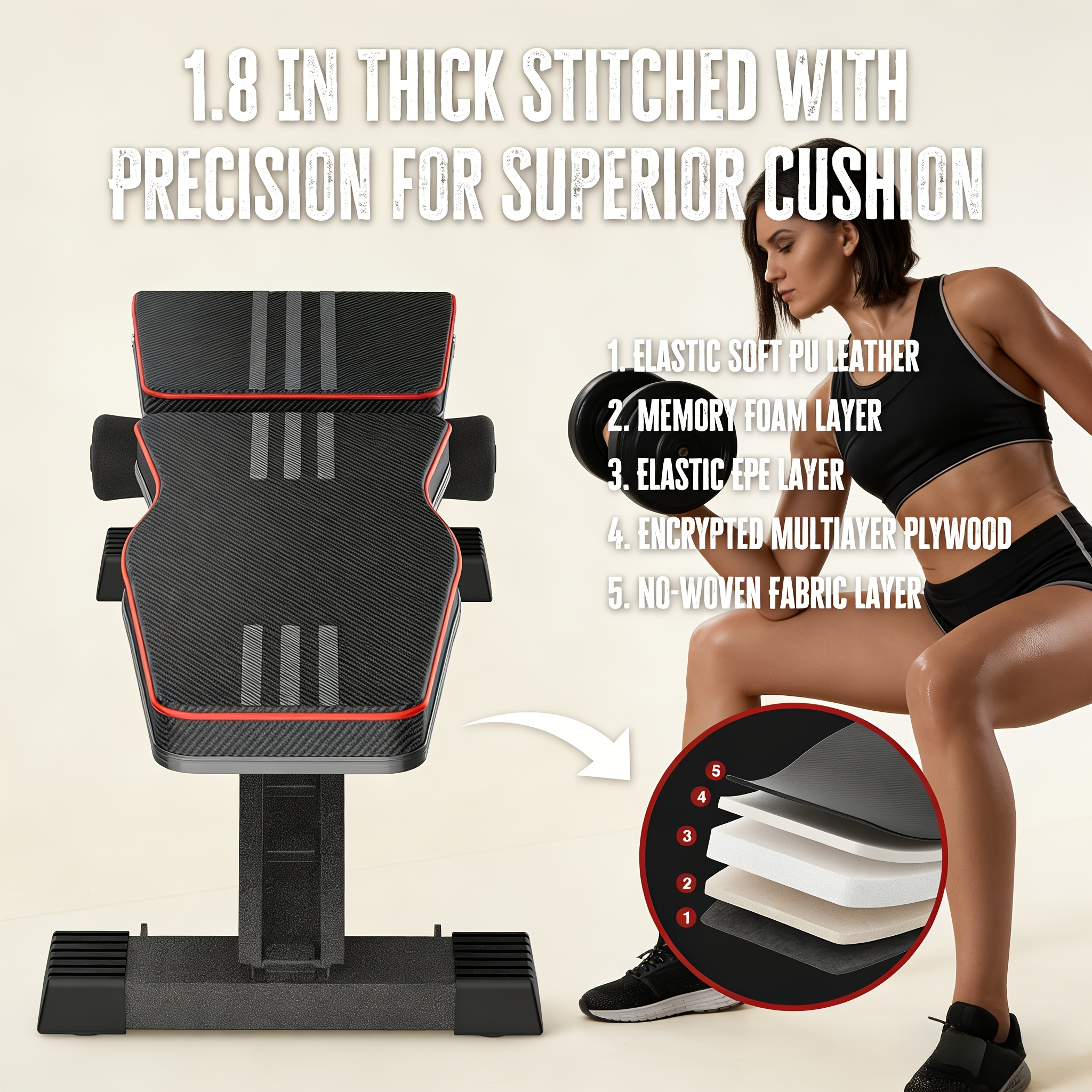 Adjustable Weight Bench for Full Body Strength Training