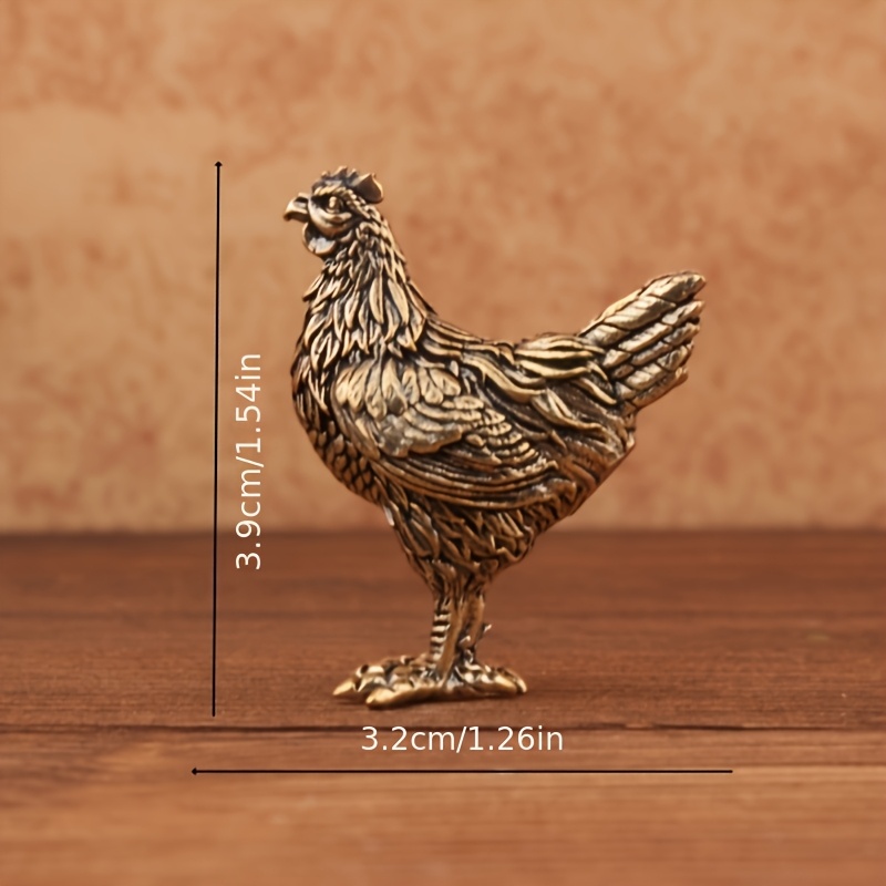 TEMU Rooster Hen Small Ornaments Home Office Desktop Decorations For Halloween Thanksgiving Christmas Decorations Collectible Figurines