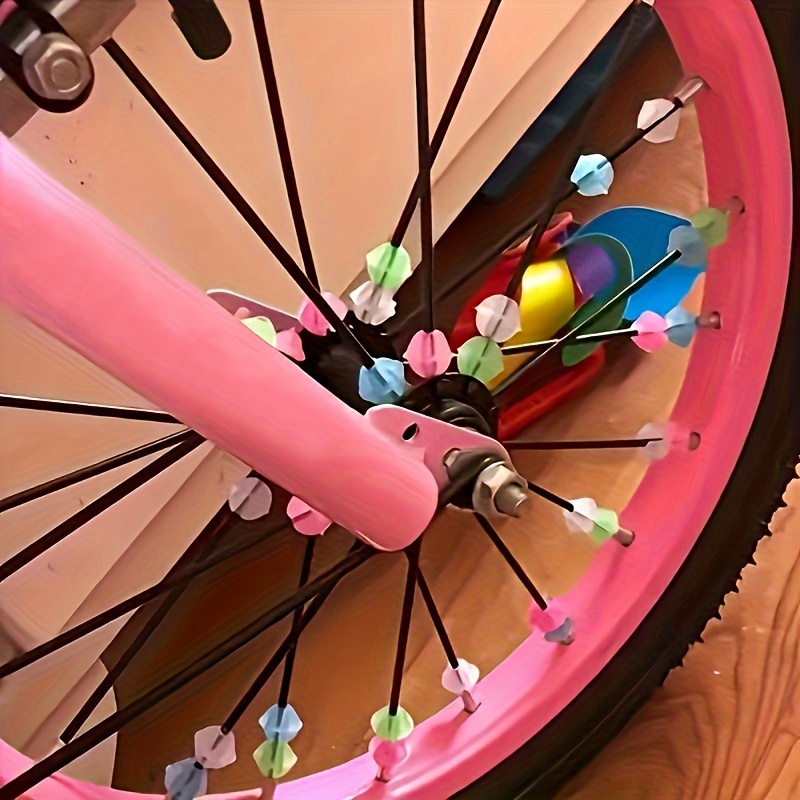 Lot De 72 Perles De Rayon De Vélo Multicolores - Réflecteurs Amusants Pour Enfants, Faciles à Clipser