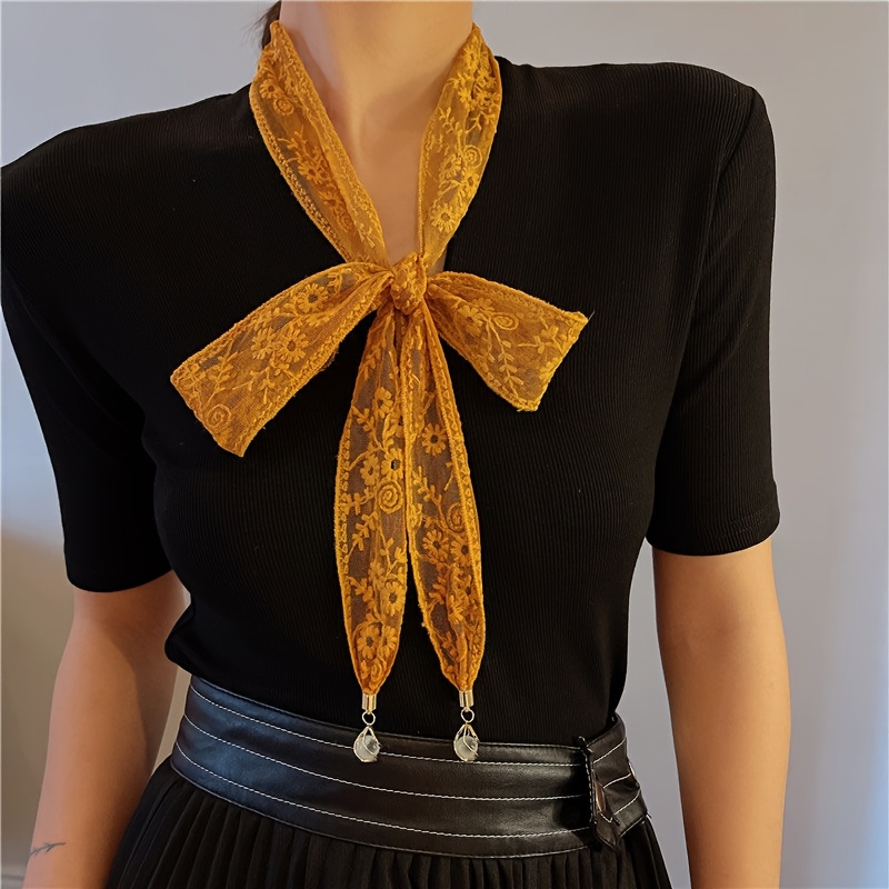 new womens french style lace headband scarf long Temu Canada