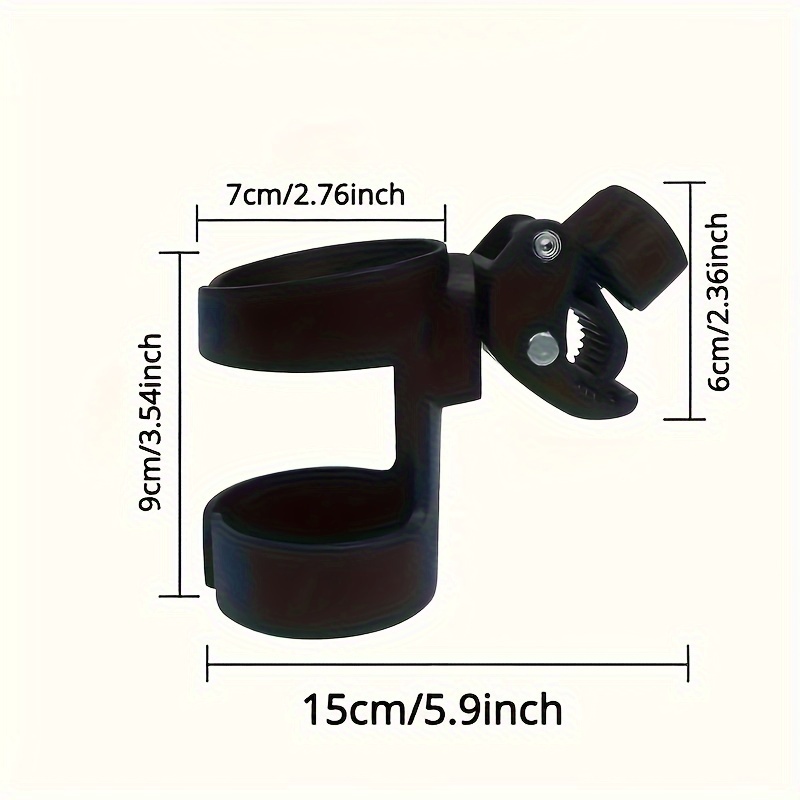 1pc universal 360 rotatable cup holder for stroller bike walker wheelchair   pp material suitable for kids aged 3 6 years secure convenient beverage holder details 1