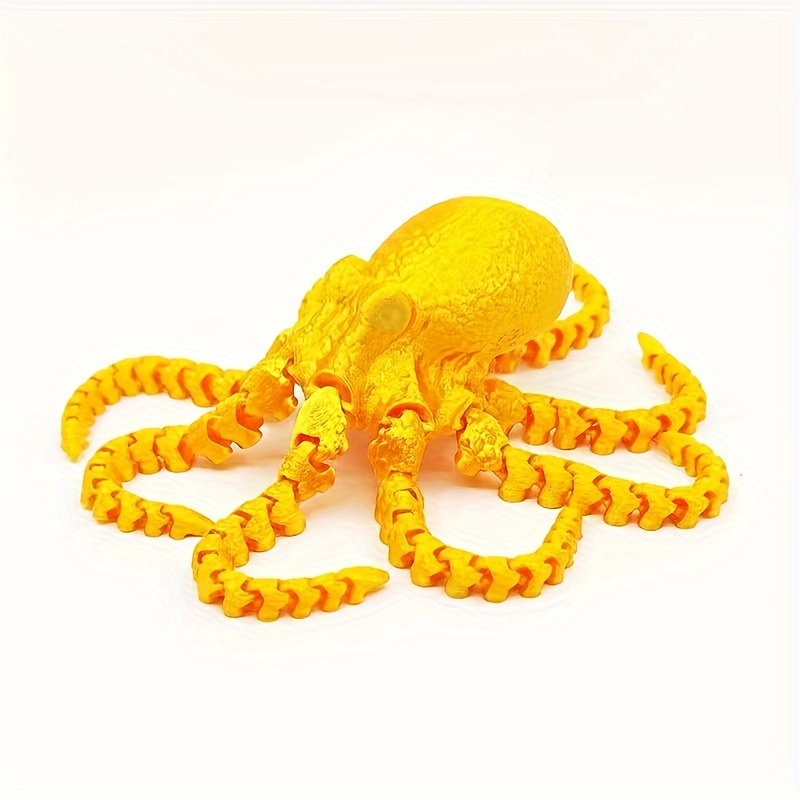 

3d Printed Octopus Figurine - Realistic Resin Model With 8 Tentacles, Perfect For Party Decor & Gifts