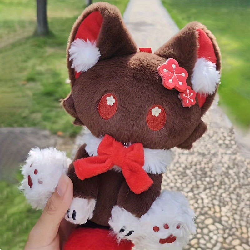 25cm/9.84in Cute Cartoon Character Miss Kurumi from the Cat Cafe Plush Toy Soft Stuffed Animal Doll Gift for Friends and Game Lovers as Room Decoration Adorable Company Kitty Doll