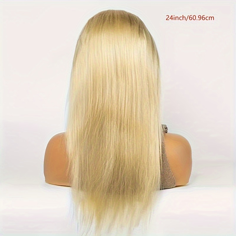 613 Honey Blonde Straight Wigs Lace Front Human Hair Women Temu