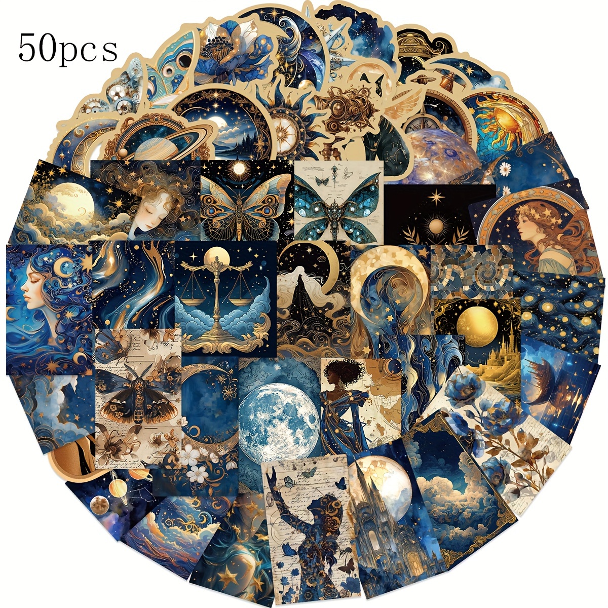 TEMU 50 autocollants vinyle esthétiques à et tourbillonnants pour scrapbooking, journal, ordinateur portable, , skateboard, bouteille d'eau,