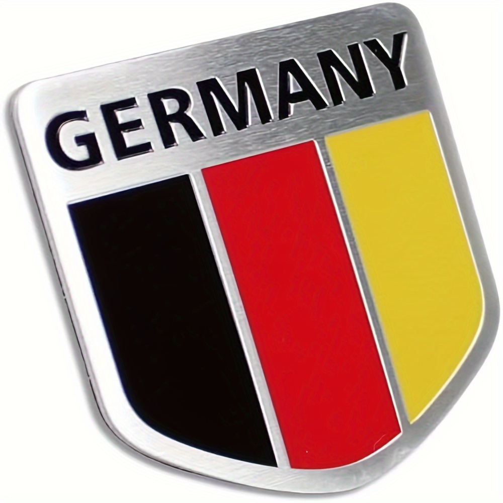 

Fit German Flag Emblem Decal - Aluminum With Uv Coating, -on For Cars, Trucks & Suvs - No Tools Needed, Vehicle Body & , Vehicle Customization||uv