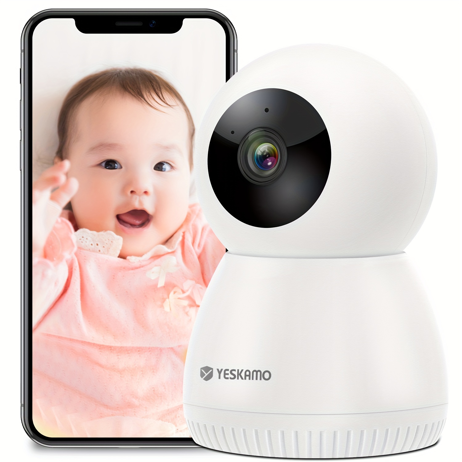 

Smart Indoor Security Camera - 1080p Hd Video, Night Vision, Motion Detection, Supports 2.4g&5g Wi-fi, Audio, Smartphone Control, Motion Detection, Suitable For And Pet Monitors Does Not Sd Card