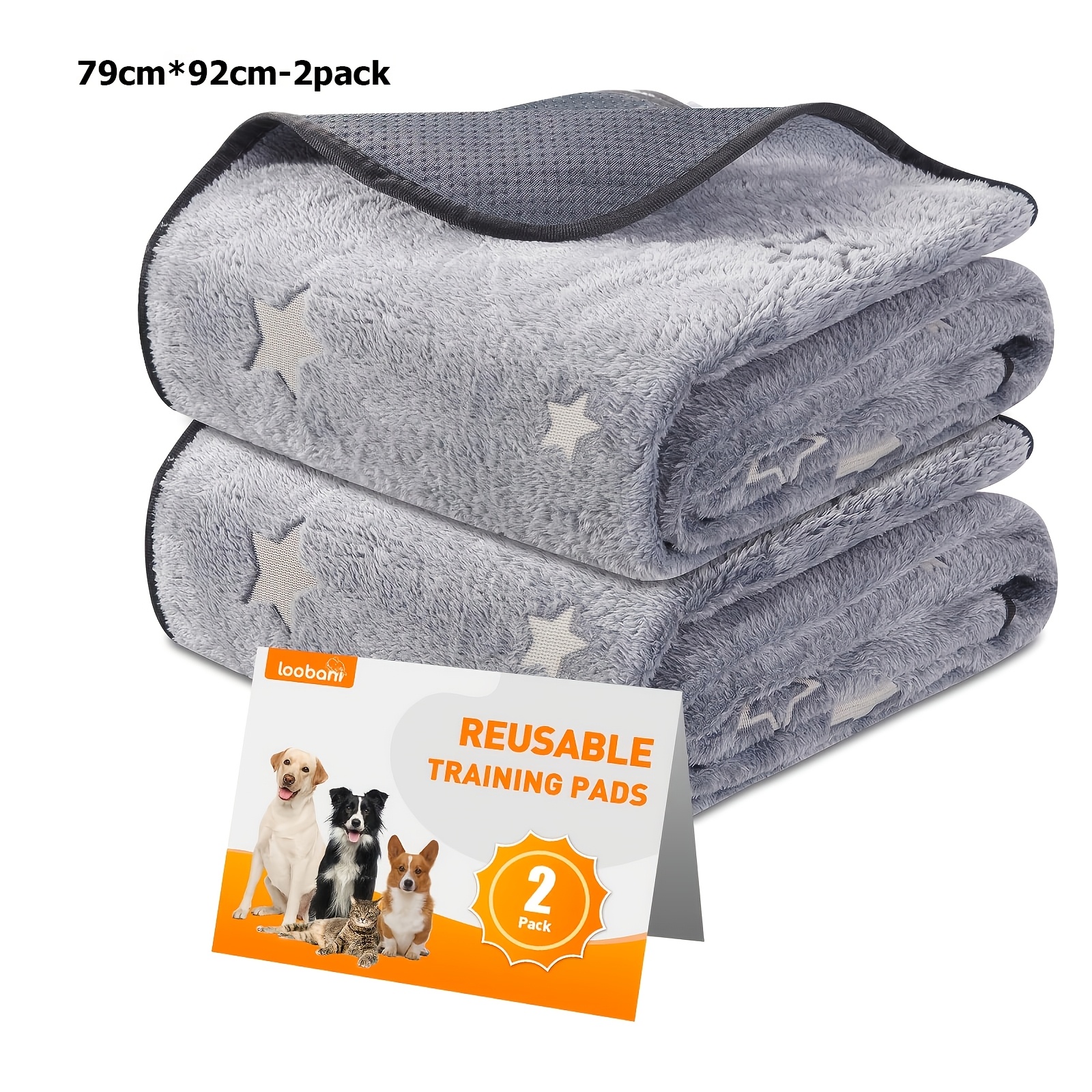 2-pack Washable Dog Training Pads - Reusable, Absorbent Pee Mats For Dogs, Non-slip & Leak-proof Pet Pee Pads, Ideal For Puppy Housebreaking & Training, Holiday Gift.