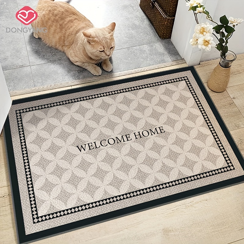 

1pc, Dongyang Brand Indoor Dedicated Entrance Mat, Absorbent And Non Slip Welcome Mat, Dust And Dirt Resistant Living Room Mat, Soundproof And Cool Proof Bedroom Mat