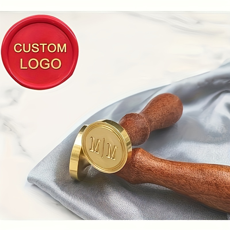 

Custom Wax Seal Stamp Kit With Your Own Design - Personalized & Photo, Copper, Ideal For Wedding Invitations & Office Use, In 30mm & 50mm Sizes