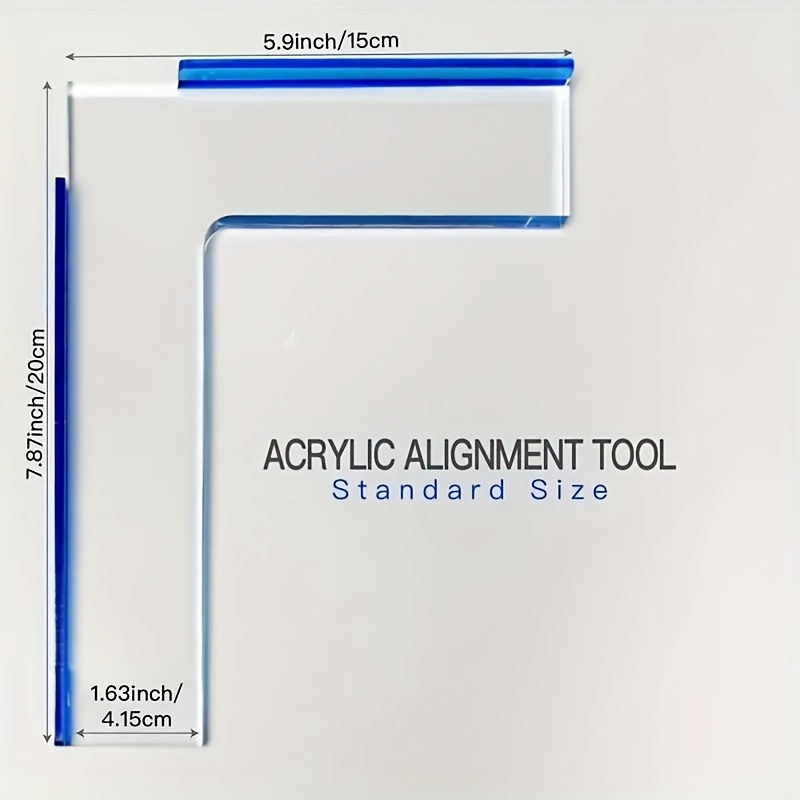E-shop Transparente Acryl Gel Platten Ausrichtungslineal - Präzisions-Druckgrafik- und Papierpositionierungs-Werkzeug, Dick und Langlebig