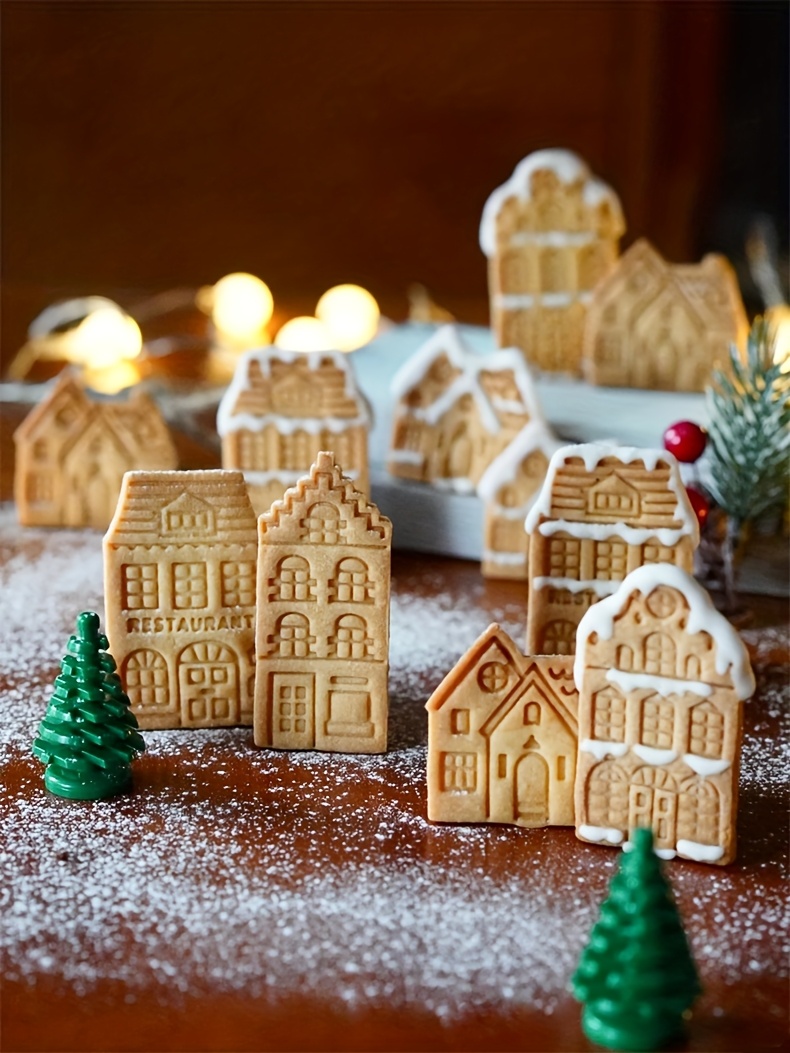 vintage cartoon gingerbread house cookie molds christmas Temu Kuwait