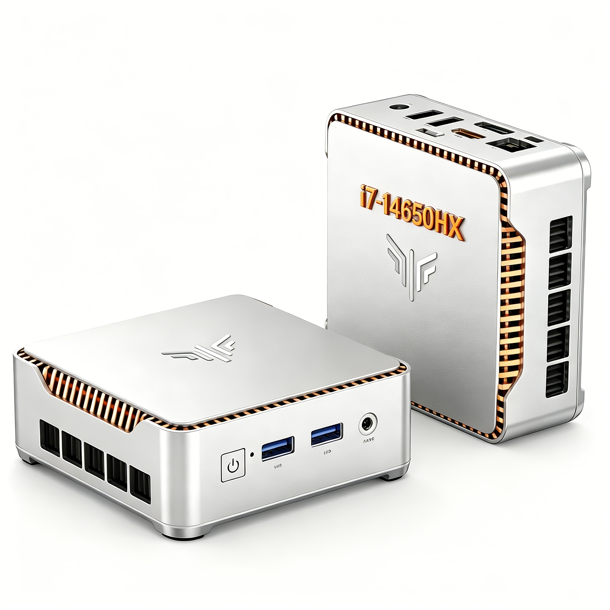 Image of H2 Mini Pc, Core I7-14650hx (vincere I7-1280p/i9-12900h, 16c/24t, Up To 5.20ghz), 32gb Ddr4 1tb M.2 Mini Computer 4k Triple Display Hdtv/dp/type C/wifi 6 And For Office