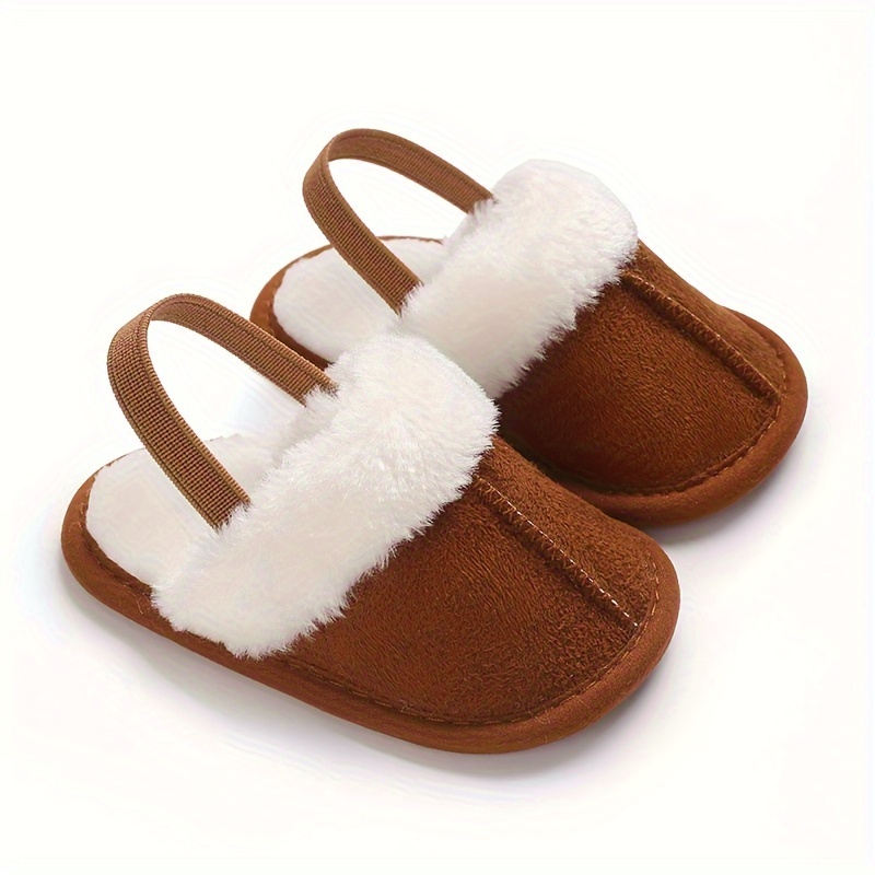 Chaussons Mignons en Peluche pour Bébés