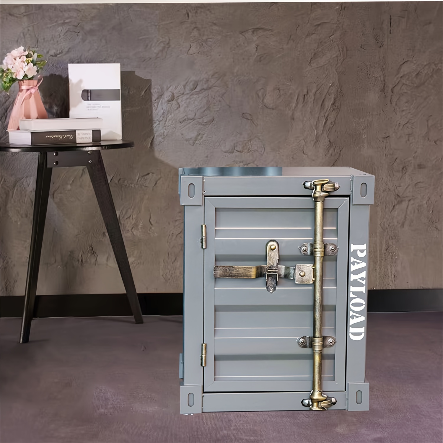 Coffee Table, Side Table, Industrial Style Cabinet, Iron Bedside Table, Creative Bedside Cabinet, Small Storage Cabinet