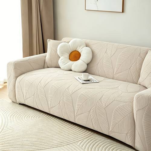 1 2 3 4 seater leaf jacquard velvet stretch full cover sofa cover sofa dust cover