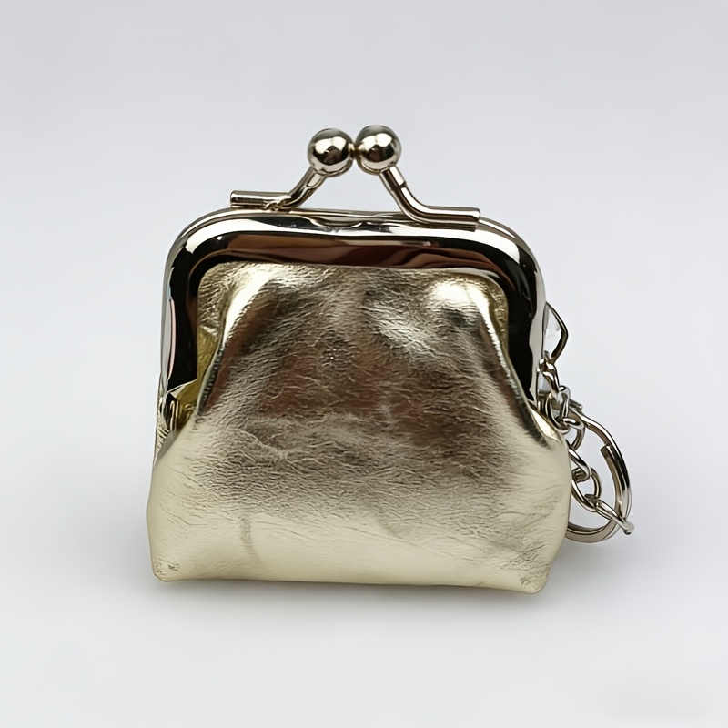 TEMU Portamonete mini da 1 pezzo - Portafoglio con chiusura a , pochette portaoggetti, organizzatore , borsetta , accessorio da viaggio, compagno di