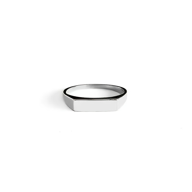 TEMU Personalized Women' Ring - Custom Name/date/text/date Engravable - Minimalist Elegant Suitable For Anniversary, Wedding, Valentine's Gift -