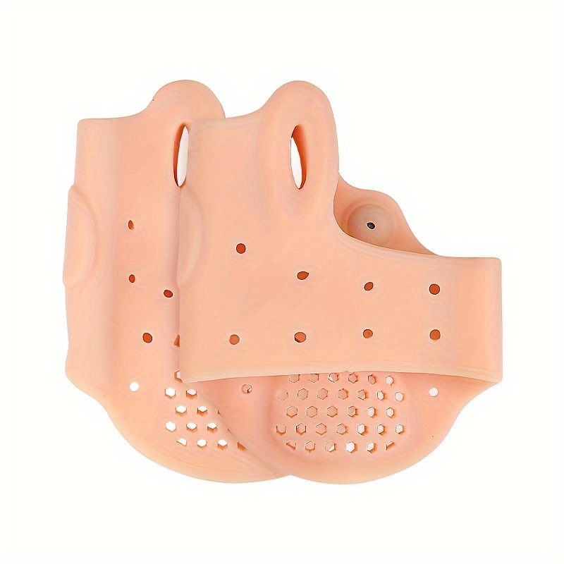 2pcs/1 Pair Silicone Metatarsal Pads For Women And Men, Toe Foot Pads, Foot Massage Insoles, Anti-friction Forefoot Support Socks (built-in Magnet Particles)
