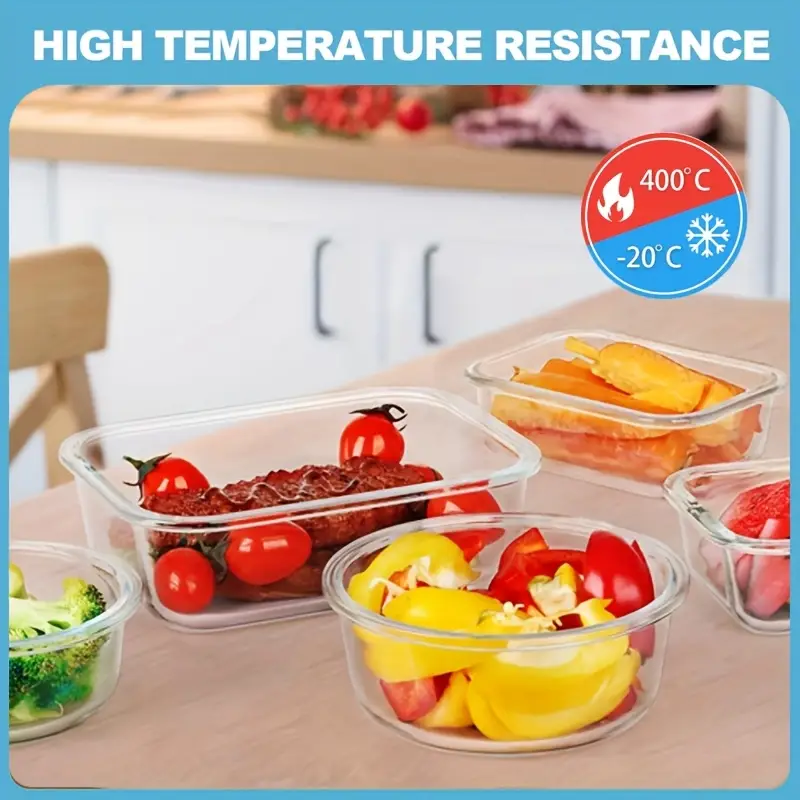24pcs 12 lids 12 glass bowls glass meal preparation containers reusable and stackable food storage containers with lids that are leak proof for camping picnics schools offices and colleges kitchen storage boxes and kitchen accessories Product details 0
