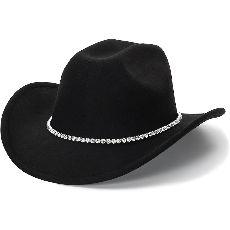 classic western cowboy hat unisex suitable parties m - Temu  display picture 1