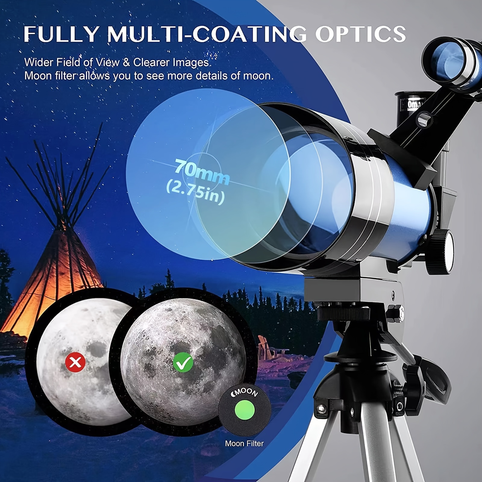 Telescope best hot sale magnification