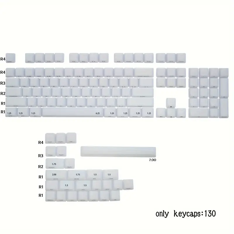 125 TOUCHES PBT Shot Keycaps Set Key Caps Cherry Height pour Clavier de 125 TOUCHES PBT Shot Keycaps Set Key Caps Cherry Height pour Clavier de