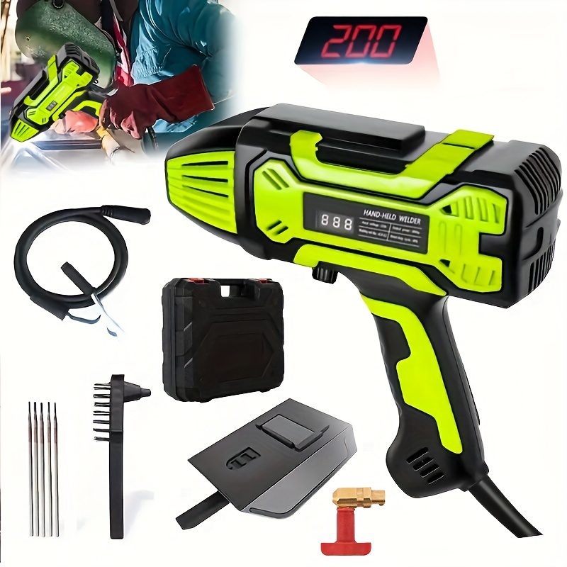 

Electric Welding Machine Handheld Welding Machine Portable Operation 110v Optional 2.5/3.2 Welding Rod Variable Current Control Welding Kit With Carrying Case