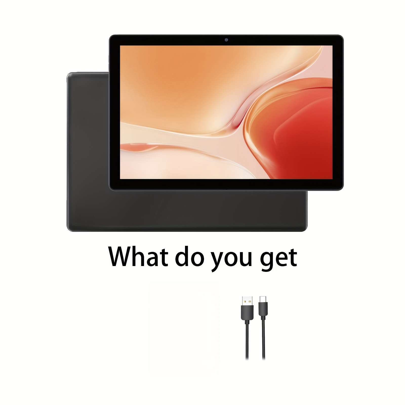 TEMU 10-inch Tablet Featuring 13, With 7gb Of (3+4) And 64gb Of Storage, Expandable Up To 512tb Via Tf Card. This Wi-fi Tablet Includes A 2mp Front