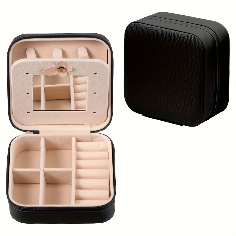 50pcs pink and green combination small jewelry box   leather trinket storage case portable earring organizer   travel and everyday use with bridesmaid proposal gift set ideal for valentines day and new year gifts home jewelry storage box jewelry boxes Product details 3