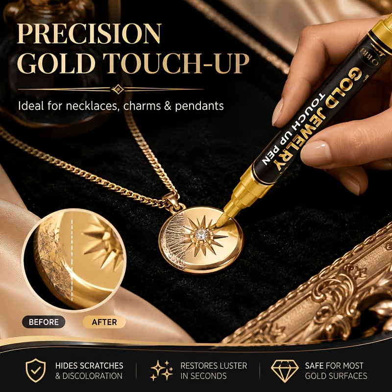 Golden Jewelry Restoration Pen for Flaw Repairs