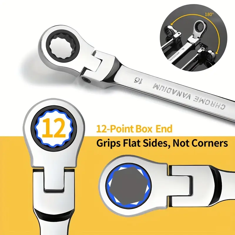 double purpose wrench ratchet wrench manual tool wrench set universal car wrench car repair tool details 3