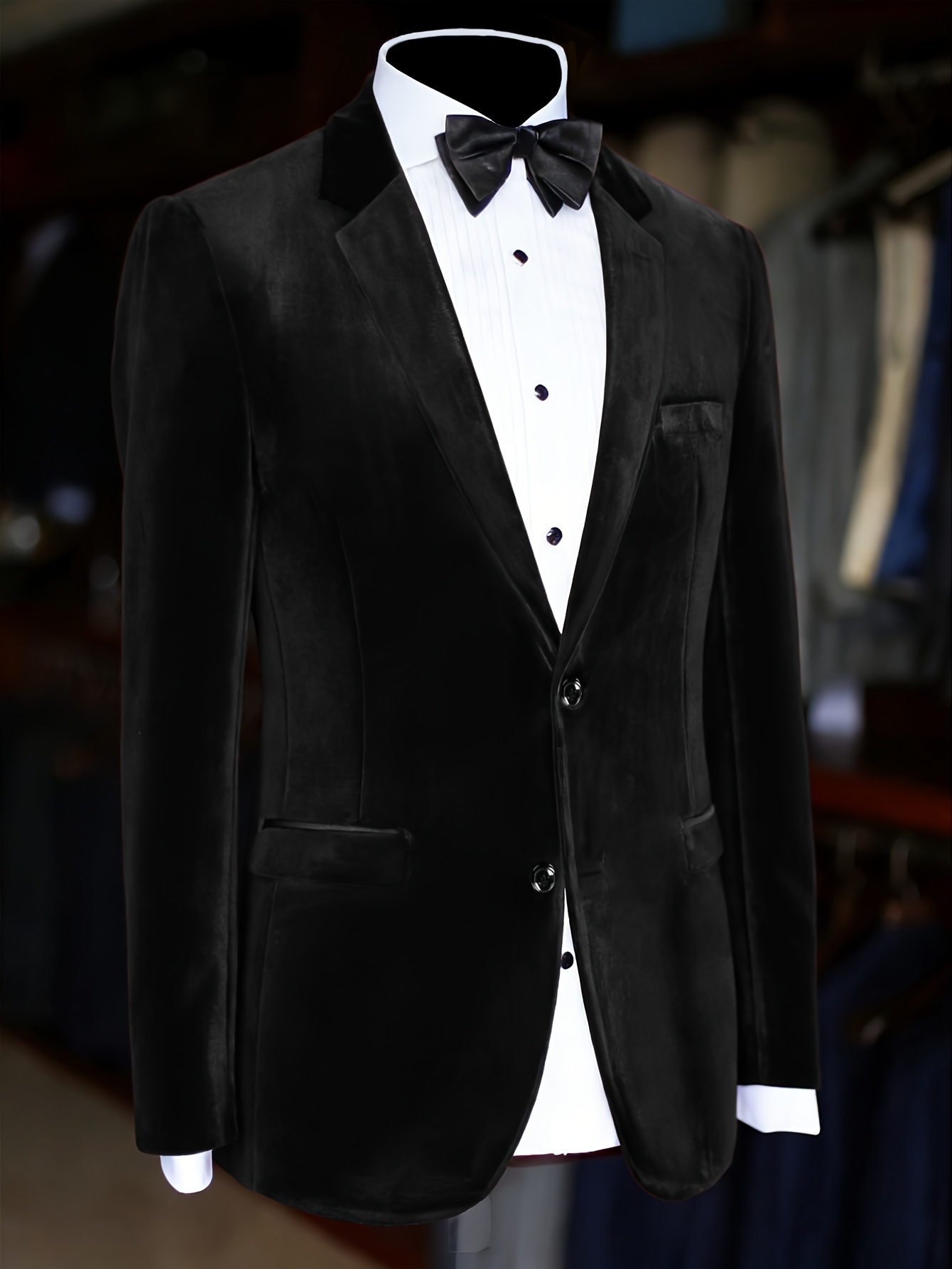 Men's Casual Business Velvet Blazer