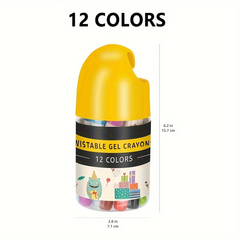 

12/24 Rotating Gel Crayons And , Application, - For Blending And , Non-toxic And To