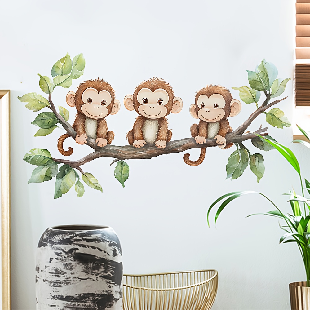 Removable Waterproof Monkey Wall Sticker Decal, 21.84 cm