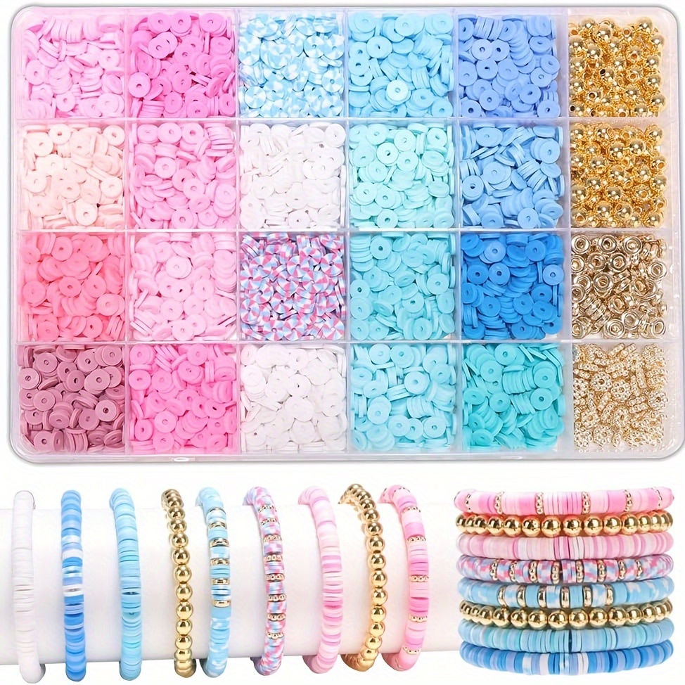 

Kit de 4000 perles en polymère de , assorties, perles Heishi détails de lettres la de DIY, matériau en souple, thème , cadeau d', aucune alimentation requise.